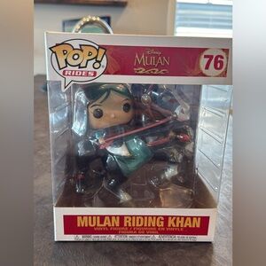 Funko Pop! Rides Mulan Riding Khan Vinyl Figure Teal & Black